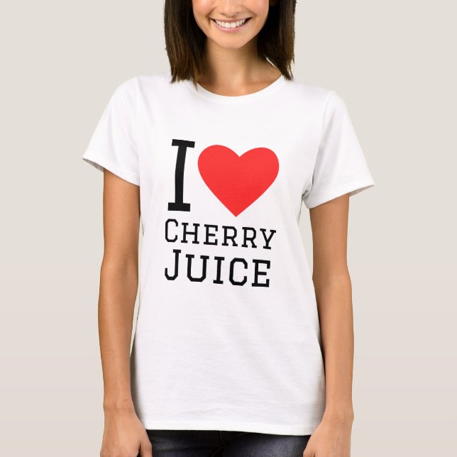 Camiseta Me encanta el jugo de cerezo (Anverso)