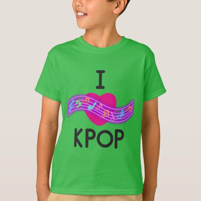Camiseta Me encanta el K-pop  (Anverso)
