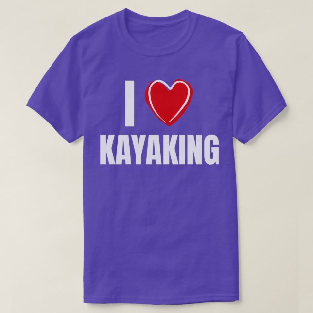 Camiseta Me encanta el kayak (Diseño del anverso)