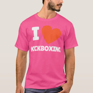 Camiseta Me encanta el kickboxing y los amantes del kickbox