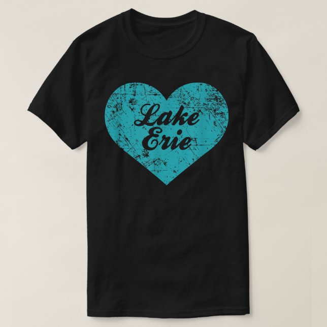 Camiseta Me encanta el lago Erie, el regalo de camping de N (Diseño del anverso)