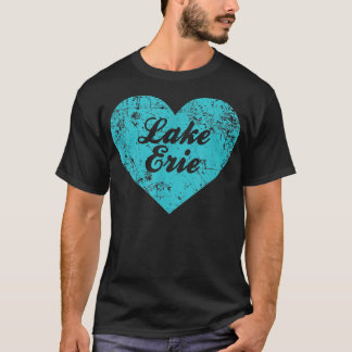 Camiseta Me encanta el lago Erie, el regalo de camping de N
