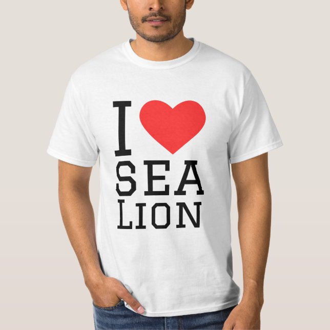 Camiseta Me encanta el león marino (Anverso)