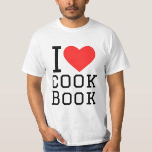 Camiseta Me encanta el libro de cocina