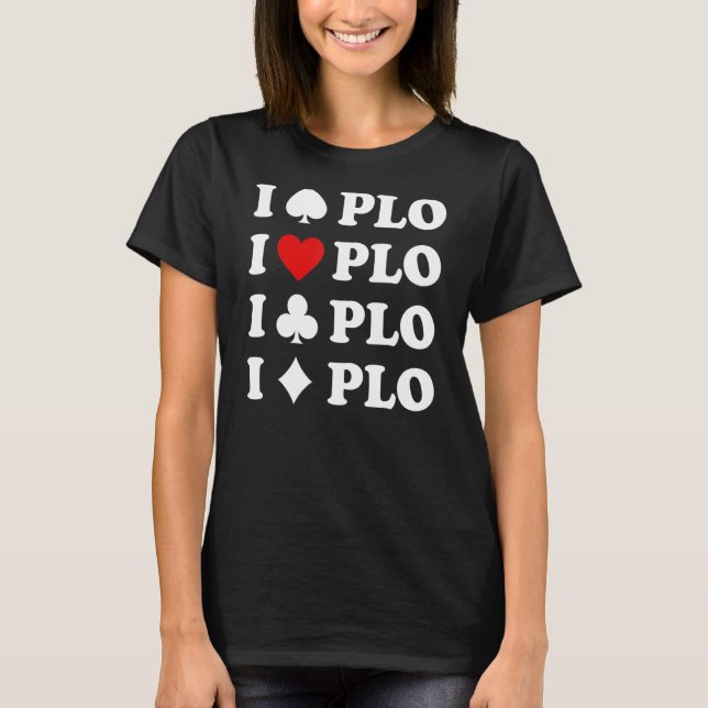 Camiseta Me Encanta El Límite De Omaha De Pot De Heart Plo  (Anverso)