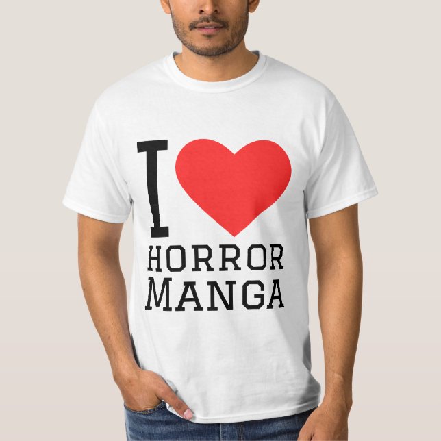 Camiseta Me encanta el manga del horror (Anverso)