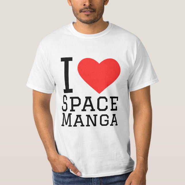 Camiseta Me encanta el manga espacial (Anverso)