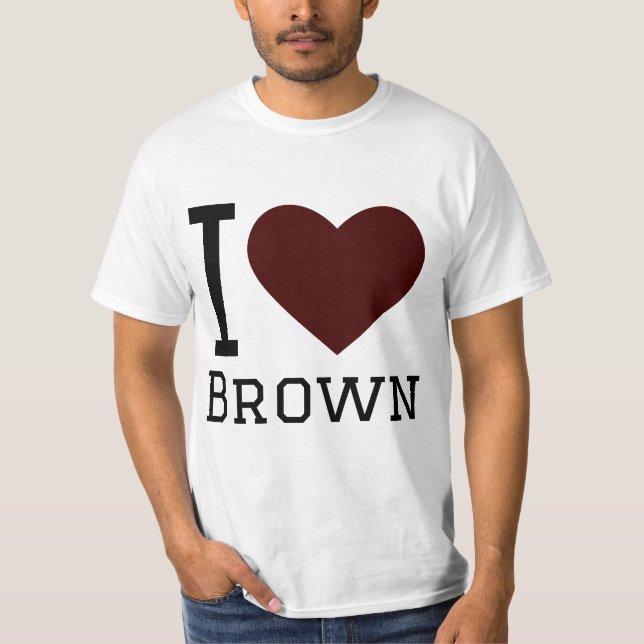 Camiseta Me encanta el marrón (Anverso)