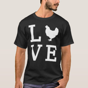 Camiseta Me encanta el Mascota de animales de pollo Tee
