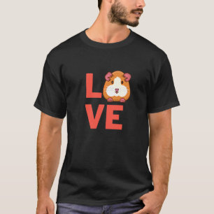 Camiseta Me Encanta El Mascota De Los Roedores De Cerdo De
