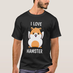 Camiseta Me Encanta El Mascota Hamster Dwarm Hamster Golden