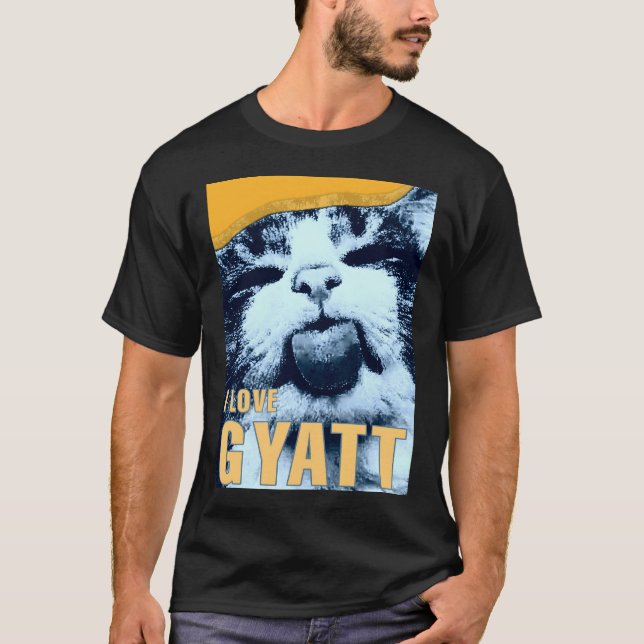 Camiseta Me encanta el meme del gato gyatt (Anverso)