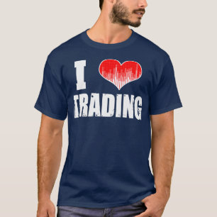 Camiseta Me encanta el mercado de valores de Forex Trader H