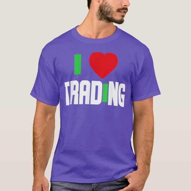 Camiseta Me encanta el mercado de valores del día de negoci (Anverso)