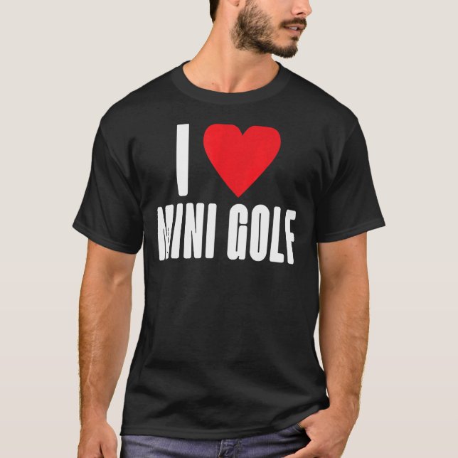 Camiseta Me encanta el mini golf (Anverso)