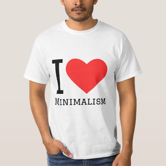 Camiseta Me encanta el minimalismo (Anverso)