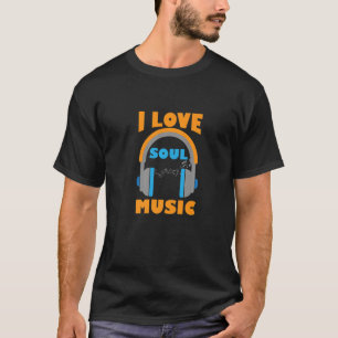 Camiseta Me encanta el músico de música Soul Melody Premium