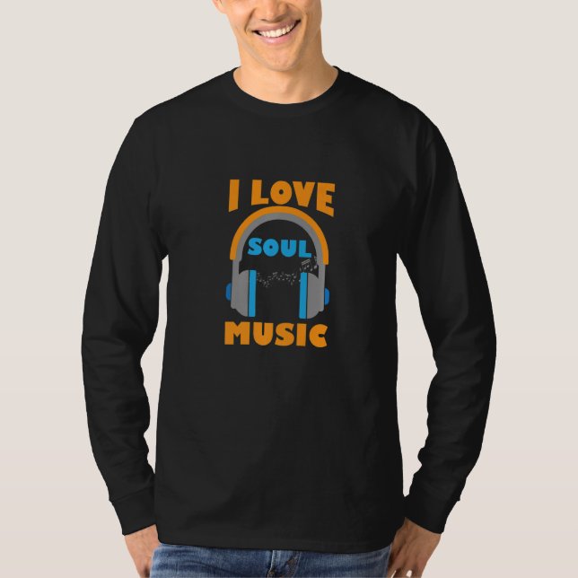 Camiseta Me encanta el músico de música Soul Melody Premium (Anverso)