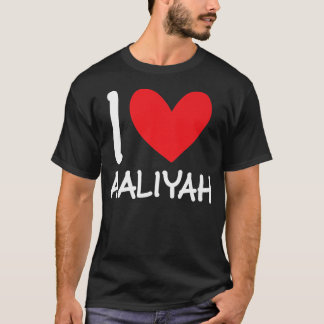 Camiseta Me Encanta El Nombre De Aaliyah Chica Personalizad