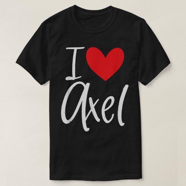 Camiseta Me encanta el nombre de Ael Chica personalizada mu (Diseño del anverso)