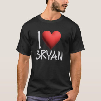 Camiseta Me encanta el nombre de Bryan Hombres Personalizad