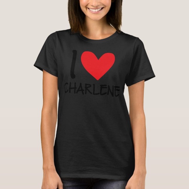 Camiseta Me encanta el nombre de Charlene Chica mujer perso (Anverso)