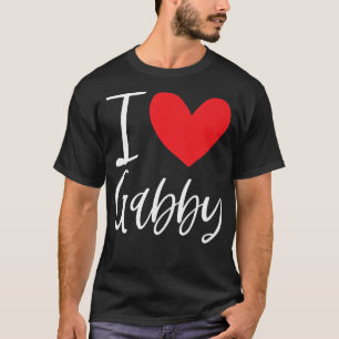 Camiseta Me encanta el nombre de Gabby mujer Chica personal