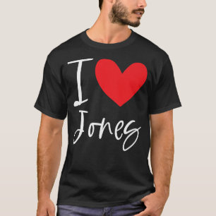 Camiseta Me encanta el nombre de Jones de chico personaliza