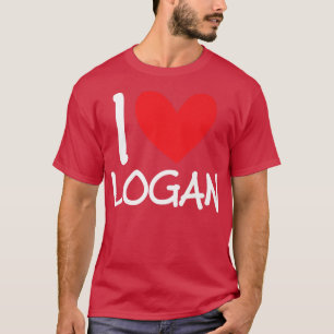 Camiseta Me encanta el nombre de Logan Hombres Personalizad