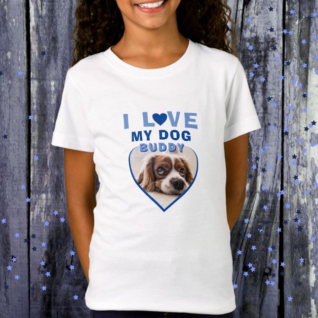 Camiseta Me encanta el nombre de mi Mascota de fotografía d (Subido por el creador)