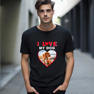 Camiseta Me encanta el nombre de mi Mascota de fotografía d
