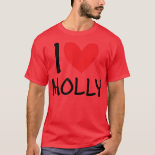 Camiseta Me encanta el nombre de Molly Chica personalizada 