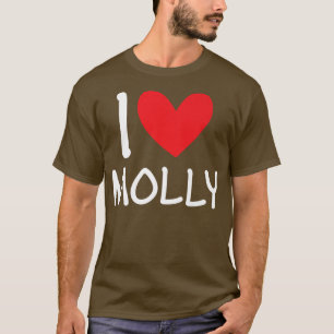 Camiseta Me encanta el nombre de Molly Chica personalizada 