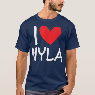 Camiseta Me encanta el nombre de Nyla mujer Chica personali