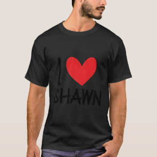 Camiseta Me Encanta El Nombre De Shawn Hombres Personalizad