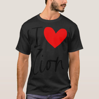 Camiseta Me Encanta El Nombre De Zion Hombres Personalizado