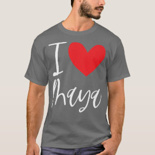 Camiseta Me encanta el nombre maya Chica personalizada muje