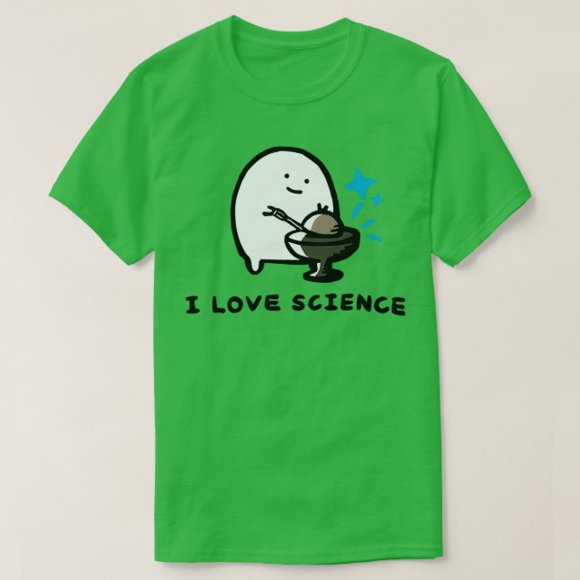 Camiseta Me encanta el núcleo de demostración de la ciencia (Diseño del anverso)