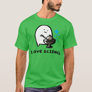 Camiseta Me encanta el núcleo de demostración de la ciencia