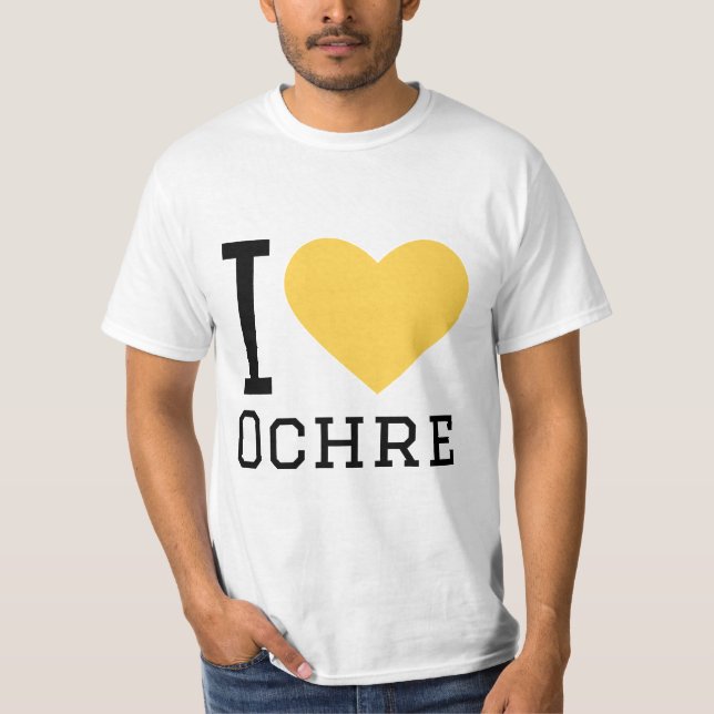Camiseta Me encanta el ocre (Anverso)