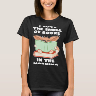 Camiseta Me encanta el olor de los libros en el zorro nerd 
