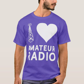 Camiseta Me encanta el operador de servicio de radio aficio