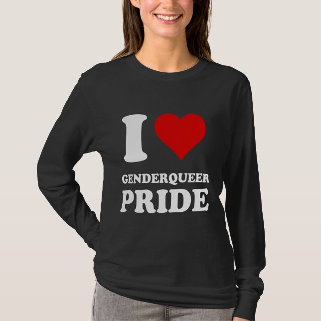 Camiseta Me encanta el orgullo de género (Anverso)