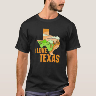 Camiseta Me encanta el orgullo de Texas Texan Patriotic Say