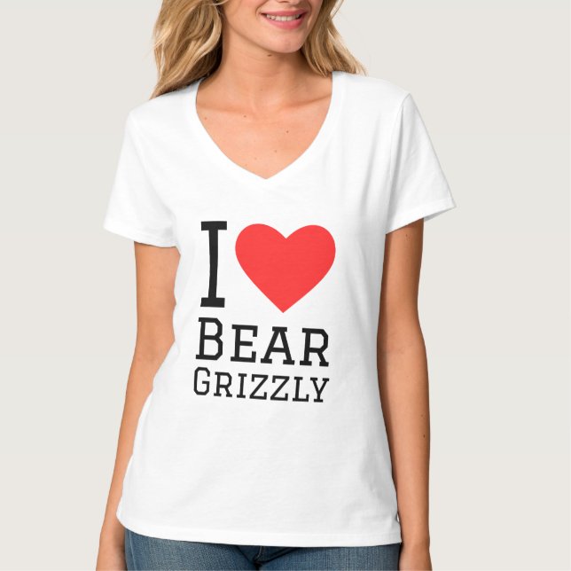 Camiseta Me encanta el oso pardo (Anverso)