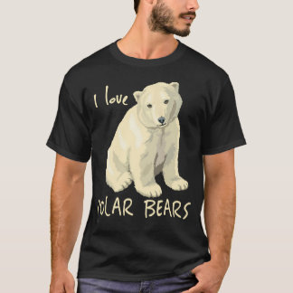 Camiseta Me encanta el oso polar ártico