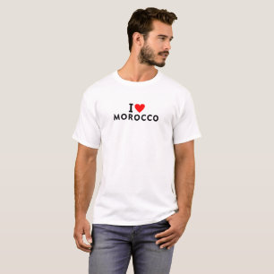 Camiseta Me encanta el país marroquí como el turismo de via