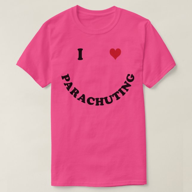 Camiseta Me encanta el paracaidismo (Diseño del anverso)