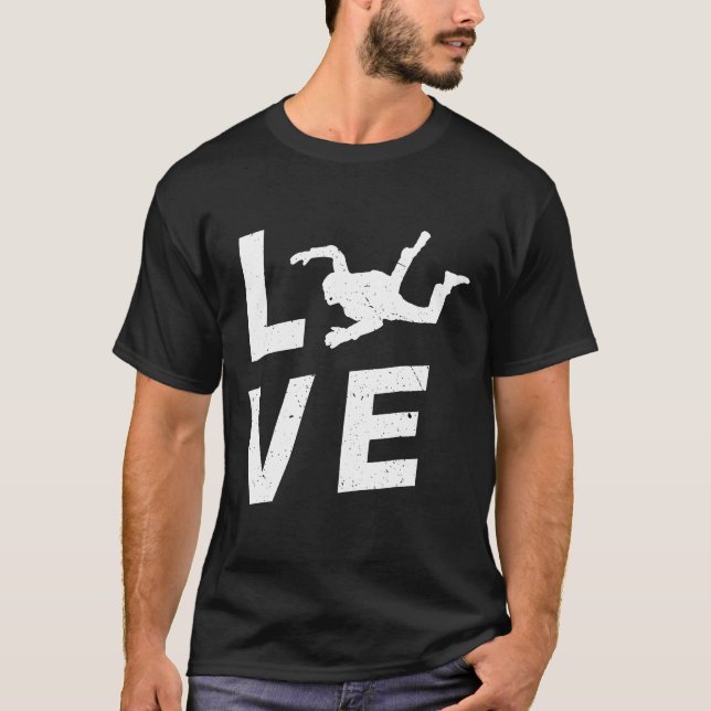 Camiseta Me Encanta el Paracaidismo (Anverso)