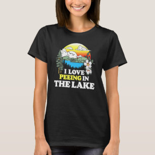 Camiseta Me Encanta El Paseado En El Verano Del Lago De Nat
